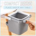 New Self-adhesive Trash Can Hidden Retractable Office Desk Adhesive Dustbin Trash Can Garbage Waste Bin. 
