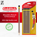 Goldfish Pencil - Lead Pencil - Brown Pencil - Hb-21/2 5000 - Kids Pencil - School Stationery Pack of 12 Pencil. 