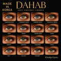 DAHAB Contact Lenses Multi Color Eye Lens Soft Eye Lenses with Solution High Quality (Select Desire Color Before Add to Cart). 