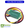 2 /3 Wire 0.28'' Multicolor DC Volt Meter Red Green Blue Yellow Digital Voltmeter 4.5-30V 2 wire and 0.1-100V 3 Wire 0.28 Inch Metar by Electrica. 
