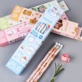 10Pcs Graphite Pencil Set Korean Kawaii Stationery Pencils for Children School Writing Drawing Art Supplies. 