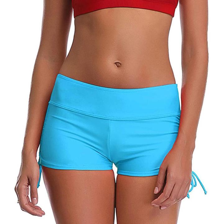 Women White Tight Shorts Summer Yoga Sporty Fitness Ruched Mini Short Pants With Drawstring Clothing