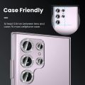 Glitter Camera Lens Protector for Samsung Galaxy S24 Ultra Aluminum Alloy Metal Tempered Glass Camera Cover for Galaxy S23 Ultra S22 Ultra. 