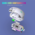 T90 2.4G Wireless Mechanical Mouse RGB Gaming Mouse Ergonomic 3600DPI Mouse 11 RGB Lighting Modes Mice White. 