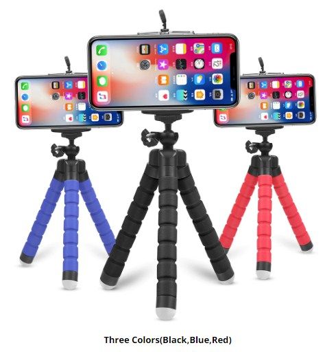 Universal Smartphone Mini Flexible Tripod Stand Handle Grip For Mobile Phones Cameras