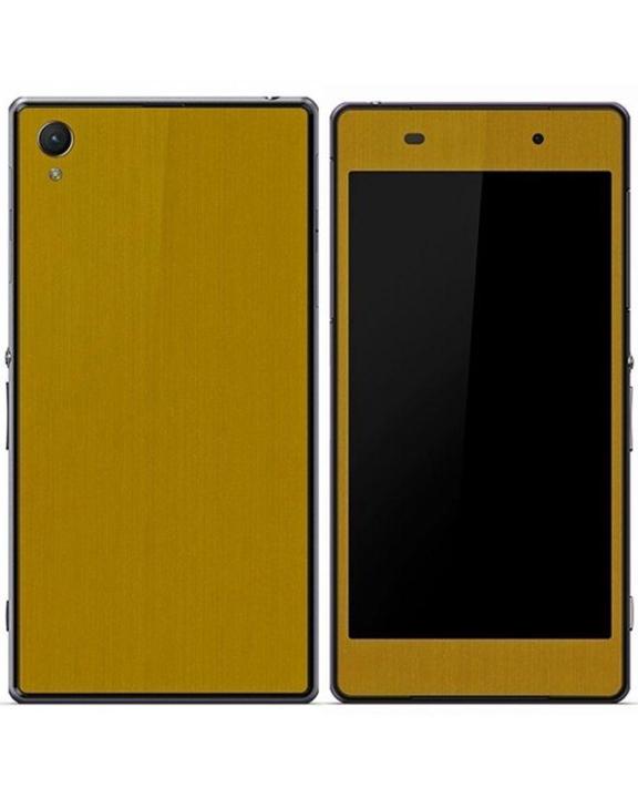 Sony Xperia Z1  Gold Brushed Metal Texture Mobile Skin