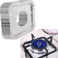 Online Karachi Pack of 10 - Aluminum Foil Gas Stove Burner Covers, Disposable Bib Liners Stove Covers for Kitchen Gas Range Top, Aluminum Foil Plate Gas Hob Protector Burner Cover Stovetop Protector. 