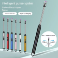 Type-C Rechargeable Kitchen Artifact Portable Smart Pulse Igniter Household Gas Stove Long Handle Electronic Lighter Wholesale. 