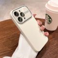 100%new celebrity trend+In stock+COD Luxury Liquid Silicone Phone Case For iPhone 11 12 13 14 15 Pro Max Shockproof Bumper Back Candy Lens Protection Cases Cover. 