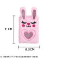 Compact size Bunny plush diary Fluffy  packaging Kawaii design Cartoon notebook Multiple colors Soft material Portable notepad for School Office Daily planning Writing journal Gift idea. 