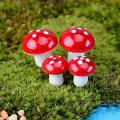 NYT 20 Pcs Miniature Mushroom Craft Garden Pot Ornament Gardening Diy Mini Decor. 