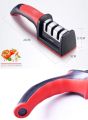 Professional 3-Stage Knife Sharpener Manual Kitchen Knife Sharpening Tool For all Knives. 