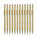 12 PCS Gold Slim Ballpoint Pens Black Ink 1 mm Medium Point Metallic Retractable Pens for Students Teachers Office. 