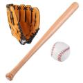 Baseball Glove Softball Practice Adult Man Woman Outdoor Sports    Baseball Gloves for casual professional playtime Stitched Plain Gloves Fielders Choice Baseball glove, bat and ball  NOTE random color will be delivered. 