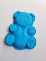 Teddy Bear Silicone Cake Mould (Random Colour). 