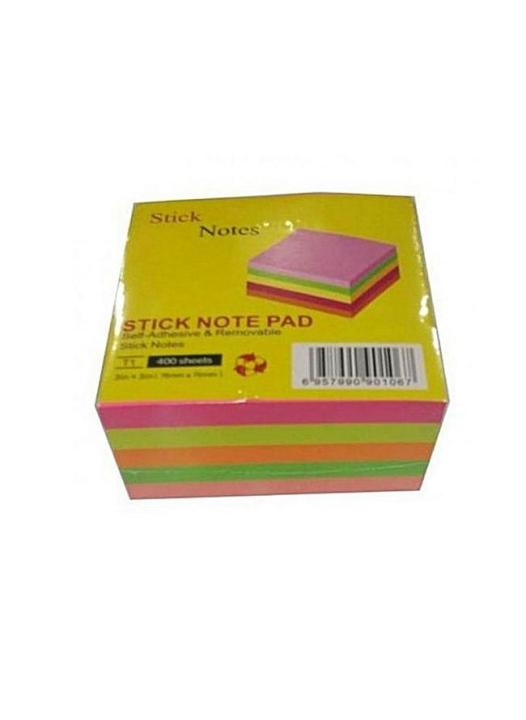 Sticky Note Pad Mix Colour 400 sheets in a pad