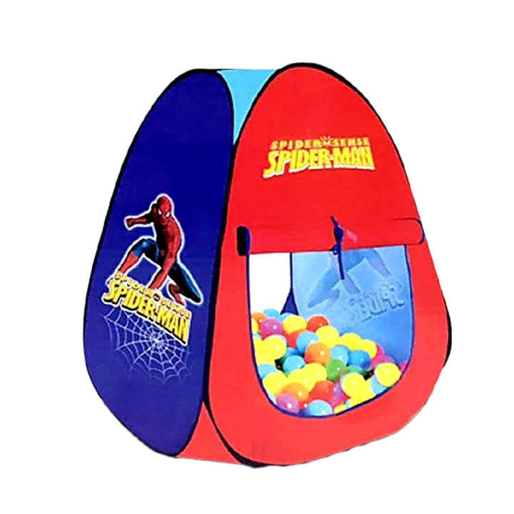 Tent House Kids Play House - Spiderman - Red