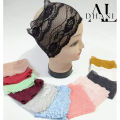 aldhani-pack of 12 hijab net band Style Turban Hat/hair loss Cap, Casual cap for girls. 