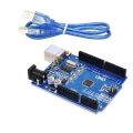 Arduino UNO R3 ATmega328P SMD+USB cable (clone). 