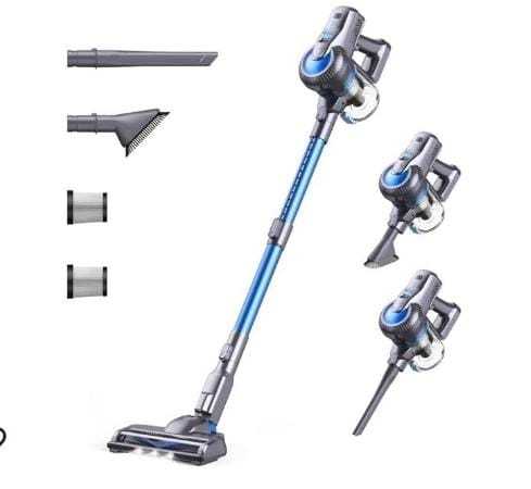 Greenote Cordless Vacuum Cleaner, 23000PA Stick Vacuum 4 in 1, 200W with Dual Digital Motor LED Headlights, 35 Mins Runtime, Handheld Lightweight Vacuum for Home Hard Floor Carpet Pet Car
