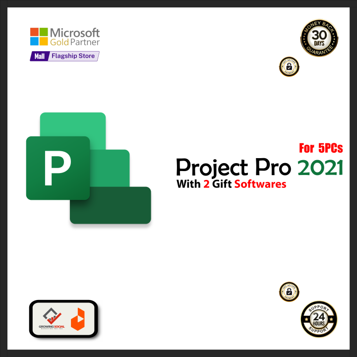 Microsoft Project Professional 2021 – Retail Key for 5 PCs | Daraz.pk