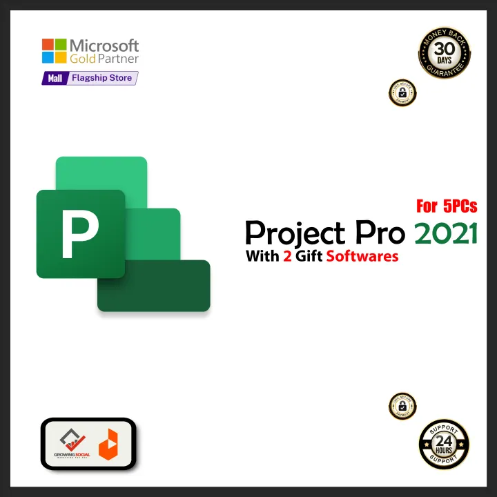 Microsoft Project Professional 2021 – Retail Key for 5 PCs | Daraz.pk