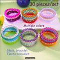 Beautiful Transparent and Black Glass Bead Friendship Bracelet for Couples, Bestfriends, Boys and Girls. 