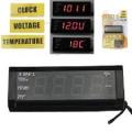 WF-518 3-in-1 Car Digital Clock w/ Voltmeter & Thermometer. 