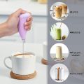 Coffee Bitter - Electric Handheld Milk Wand Mixer Frother For Latte Coffee Hot Milk Hand Blender. 