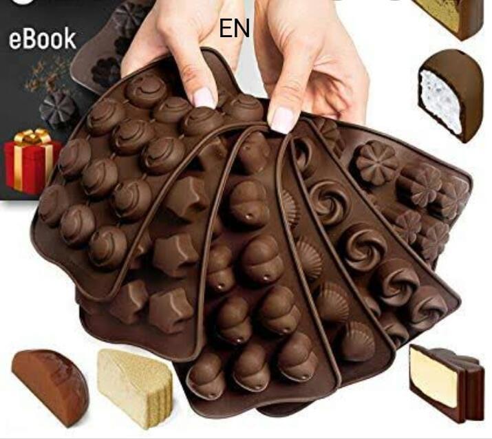 Chocolate Silicon Molds Cake Decorating - Set Of 1 Chocolate