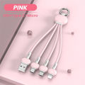 Keychain 13cm 3 In 1 USB Type C Micro Charge Cable Multiple Color Portable Charging Cable For IPhone Samsung Xiaomi Redmi Huawei. 