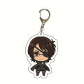 Anime Levi Ackerman Eren Jaeger Keychain Cosplay Pendant Key Chain Key Ring Men Women  Gifts. 