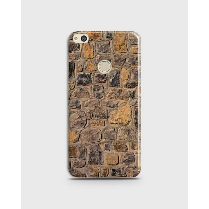 Huawei P8 Lite (2017) Cover 3d Hard case Orange Wall Style - 1cover2055