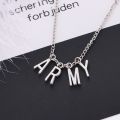BTS Fashion Letter ARMY Pendant Necklace for Women Male. 