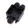 3 Way Plastic Waterproof External Electrical Junction Box Wire Connector IP68 Junction Cable Box for Outdoor External Wiring. 