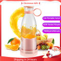 Rechargeable Mixers Fresh Fruit Juicers Blue/Pink Usb Portable Juice Bottle Mini Fast Electric Blender Smoothie Ice Maker. 