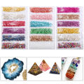 1Set Broken Glass Stones Diy Epoxy Filler Nail Art Jewelry Making Mold Fillings. 
