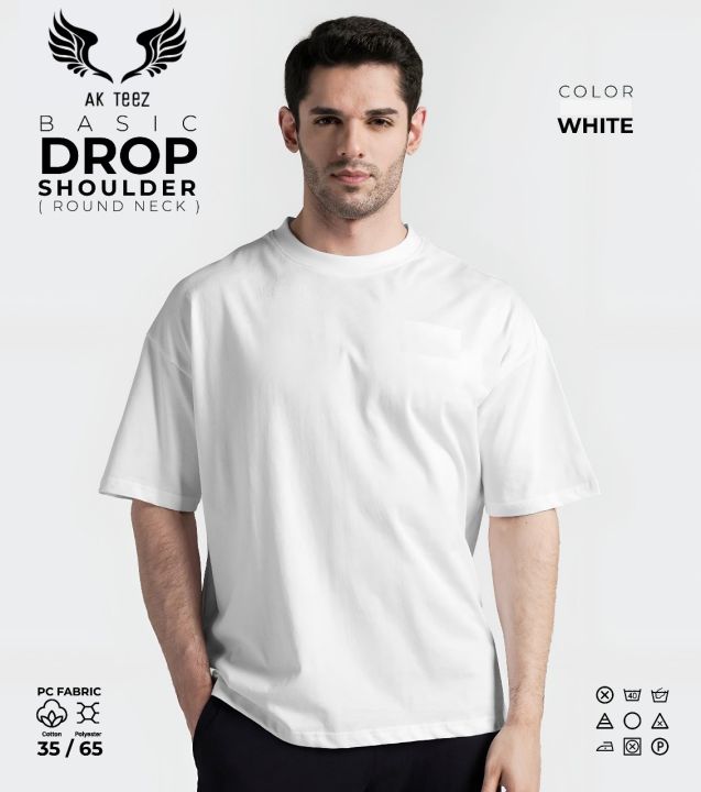 AK%20Teez%20Plain%20basic%20Oversize%20Drop%20Shoulder%20Yellow%20T-shirt%20-%20Image%202