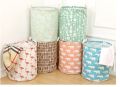 Folding Cotton Laundry Dirty Clothes Toy Storage Basket Waterproof - Multi Design. 