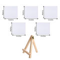 Pack Of 6 - 5 x 4*4 Size Canvas With 1x Wooden Easel. 