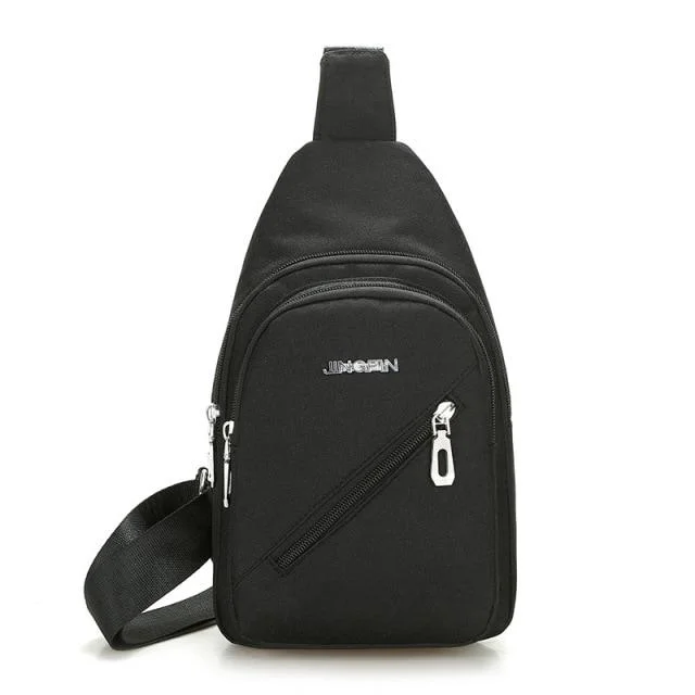 Fashion Men Chest Shoulder Crossbody Mini Backpack Light