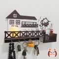 wooden wall keyholder with mobile stand wall mount mobile phone storage box wood mobile phone wood wall keychain holder wood mobile mobile phone charging stand big tree pocket sweet home. 