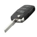 VW Jetta Golf Bora Passat Polo 3 Button CAR Flip Remote Key Fob Case Shell Blade. 