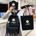 Fashion Bag for girls 4 piece laptop bag pack for girls college university girls bag laptop bagpack. 