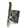 StarTech 2 Port PCI Express SuperSpeed USB 3.0 Card Adapter Model PEXUSB3S2 USB 3.0 Dual Expansion Card PCI Express Interface ( Branded Used ). 