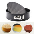 Premium Quality Non stick Cake Pan 18/20/22 CM Springform Pan Non-stick Bakeware Cheesecake Pan with Removable Bottom Leakproof Round Cake Pan for Baker & Baking Cake Pan Round Baking Pan Cakepan Cake Baking Tool Round Shape Cake Non Stick Lockable. 