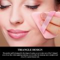 1Pc Portable Short Fleece Triangular Powder Puff Mini Face Makeup Sponge Soft Powder Puff Washable Makeup Tools. 