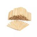 Ice Cream Sticks Cake Tools 100Pcs  Popsicle Stick Ice-lolly Sticks Natural Wood DIY Hand Crafts Kids Toys 6Inch Size. 