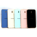 Samsung Galaxy J7 Pro Back Cover Soft Multi Golden Border Camera Protection Cover For Samsung J7 Pro. 