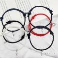 2Pcs/set New Magnetic Couple Bracelet Key Lock Hand Rope Girlfriends Braided Bracelet Valentine's Day Gift X. 